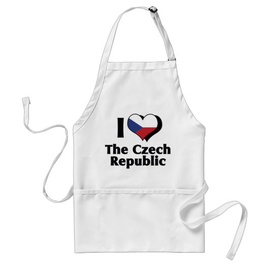 Ik hou van de Tsjechische Republiek vlag Standaard Schort (Voorkant)