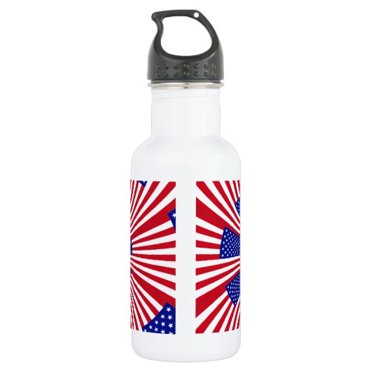 Ik hou van de Verenigde Staten Waterfles (Achterkant)