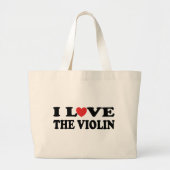 Ik hou van de Violin Canvas tas (Voorkant)