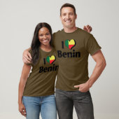 Ik hou van de vlag van Benin T-shirt (Unisex)