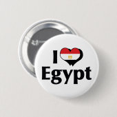 Ik hou van de vlag van Egypte Ronde Button 5,7 Cm (Voorkant /achterkant)