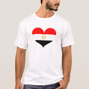 Ik hou van de vlag van Egypte T-shirt