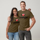 Ik hou van de vlag van Georgië T-shirt (Unisex)
