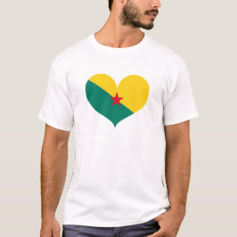 Ik hou van de vlag van Guiana T-shirt