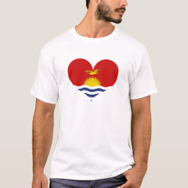 Ik hou van de vlag van Kiibati T-shirt
