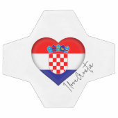 Ik hou van de vlag van Kroatië Voetbal (Enkel)