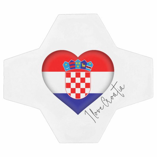 Ik hou van de vlag van Kroatië Voetbal (Enkel)