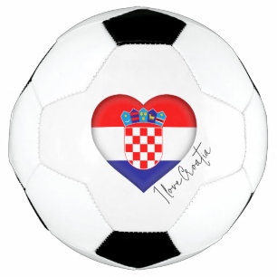 Ik hou van de vlag van Kroatië Voetbal