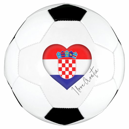 Ik hou van de vlag van Kroatië Voetbal (Voorkant)