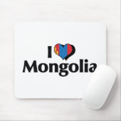 Ik hou van de vlag van Mongolië Muismat (Met muis)
