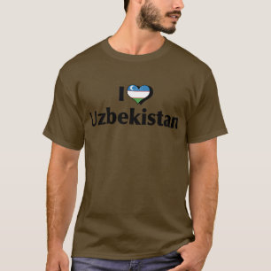 Ik hou van de vlag van Oezbekistan Shirt