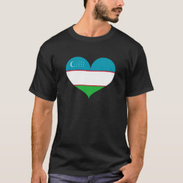 Ik hou van de vlag van Oezbekistan T-shirt