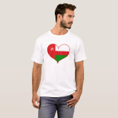 Ik hou van de vlag van Oman T-shirt (Voorkant volledig)