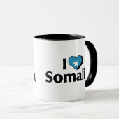 Ik hou van de vlag van Somalië Mok (Voorkant rechts)