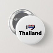 Ik hou van de vlag van Thailand Ronde Button 5,7 Cm (Voorkant /achterkant)