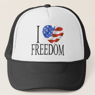 Ik hou van de vrijheid van de VS vlag - hart Ameri Trucker Pet