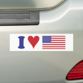 Ik hou van de VS Bumpersticker (Op auto)