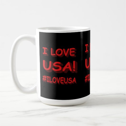 "Ik hou van de VS" Cute Expression Design. Bestel Koffiemok (Links)
