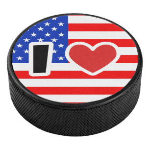 Ik hou van de VS Hockey Puck