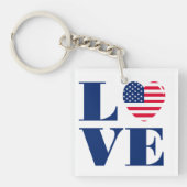 Ik hou van de VS Sleutelhanger (voorkant)