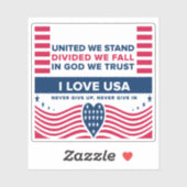 IK HOU VAN DE VS STICKER (Vel)