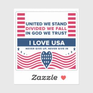 IK HOU VAN DE VS STICKER