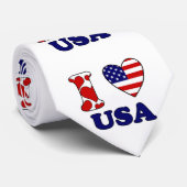 Ik hou van de VS Stropdas (Opgerold)