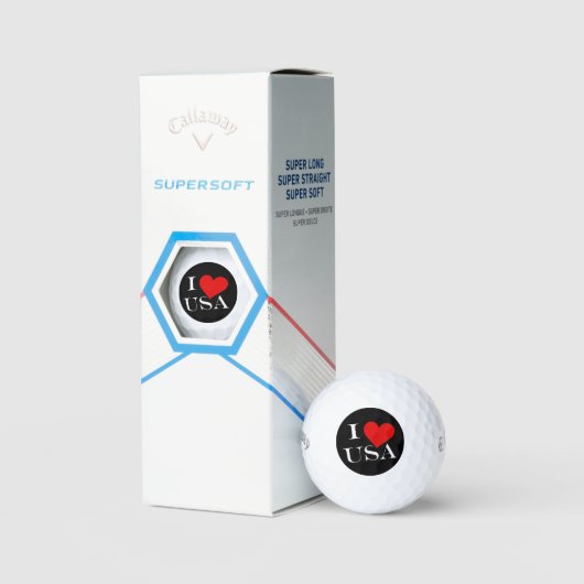 Ik hou van de VS wt css gbcnt Golfballen (Verpakking)