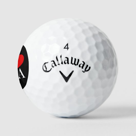 Ik hou van de VS wt css gbcnt Golfballen (Logo)