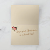 Ik hou van de warme Coaco Baby Dragon Kerstmis Mok Feestdagen Kaart (Binnen)