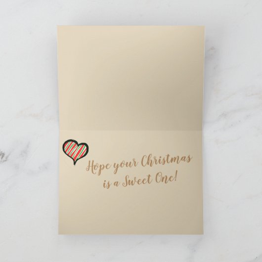 Ik hou van de warme Coaco Baby Dragon Kerstmis Mok Feestdagen Kaart (Binnen)