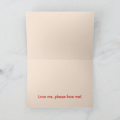 Ik hou van de wereld en de mijne T-shirt Feestdagen Kaart (Binnen)