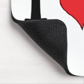 Ik hou van de wereld Happy Earth Clipart Cute Eart Muismat (Hoek)