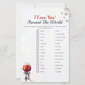 Ik hou van de wereld Vrijgezellenfeest spel (Voorkant)