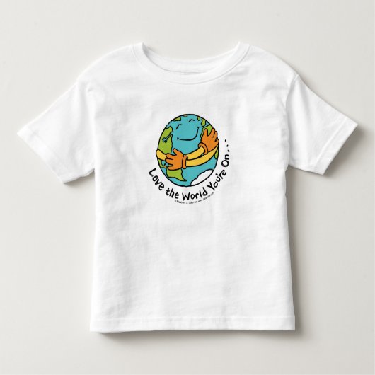Ik hou van de wereld waar je op staat... kinder shirts (Voorkant)