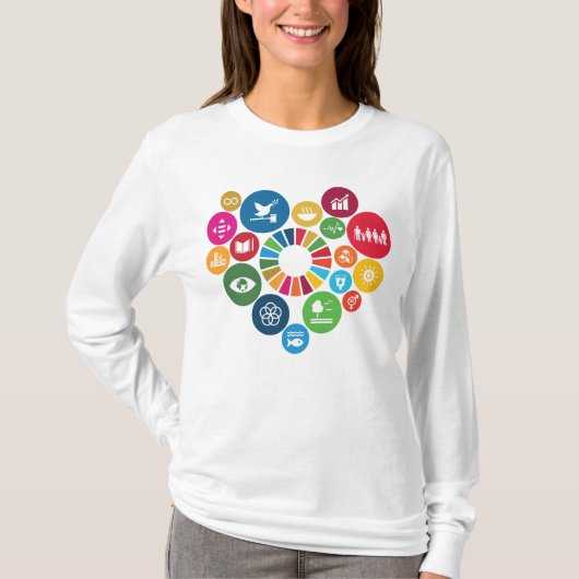 Ik hou van de wereldwijde doelstellingen voor duur t-shirt (Voorkant)