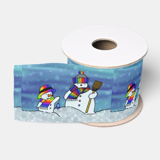 Ik hou van de winter! grosgrain lint (Spoel)