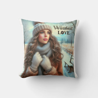 Ik hou van de winter kussen