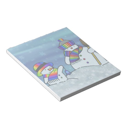 Ik hou van de winter! notitieblok (Schuin)