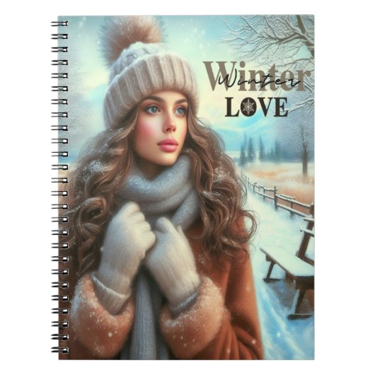 Ik hou van de winter notitieboek (Voorkant)