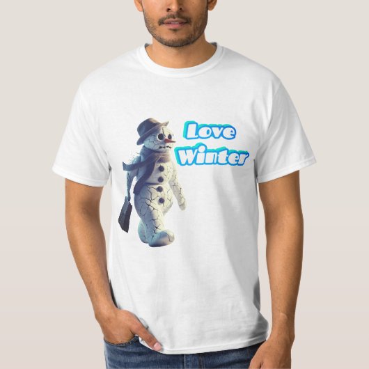 Ik hou van de winter t-shirt (Voorkant)