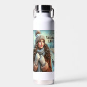 Ik hou van de winter waterfles (Voorkant)