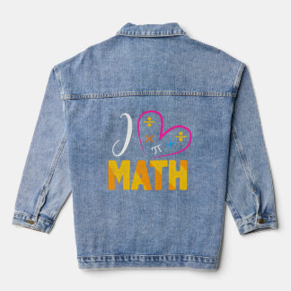 Ik hou van de Wiskunde school Denim Jacket