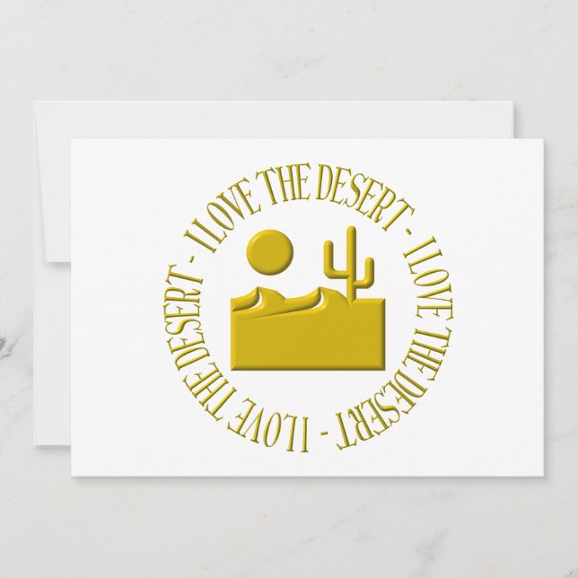 Ik hou van de woestijn (Voorkant)