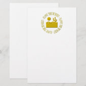Ik hou van de woestijn briefpapier (Voorkant / Achterkant)