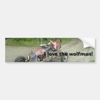 Ik hou van de wolfman! bumpersticker