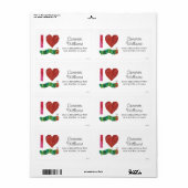 Ik hou van de zeer Hongaarse driepijler Etiket (Full Sheet)