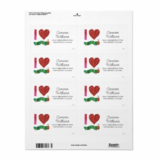 Ik hou van de zeer Hongaarse driepijler Etiket (Full Sheet)