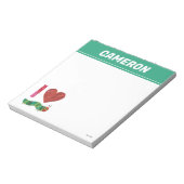 Ik hou van de zeer Hongaarse driepijler Notitieblok (Linkerzijde)