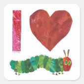 Ik hou van de zeer Hongaarse driepijler Vierkante Sticker (Voorkant)